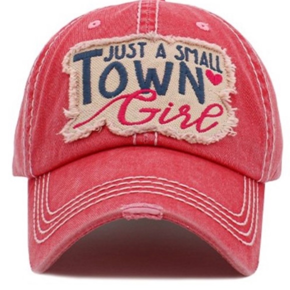 Accessories - 1473 Pink Just A Small Town Girl Hat Cap